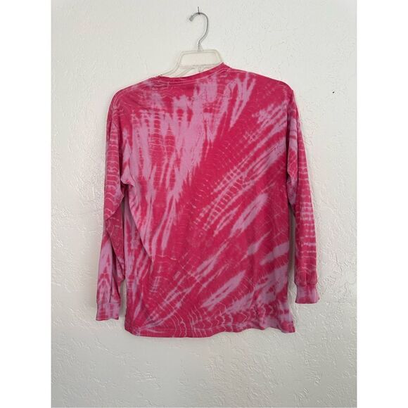 PINK VICTORIA'S SECRET Oversized SMALL Tie Dye long sleeve shirt - Picture 7 of 9